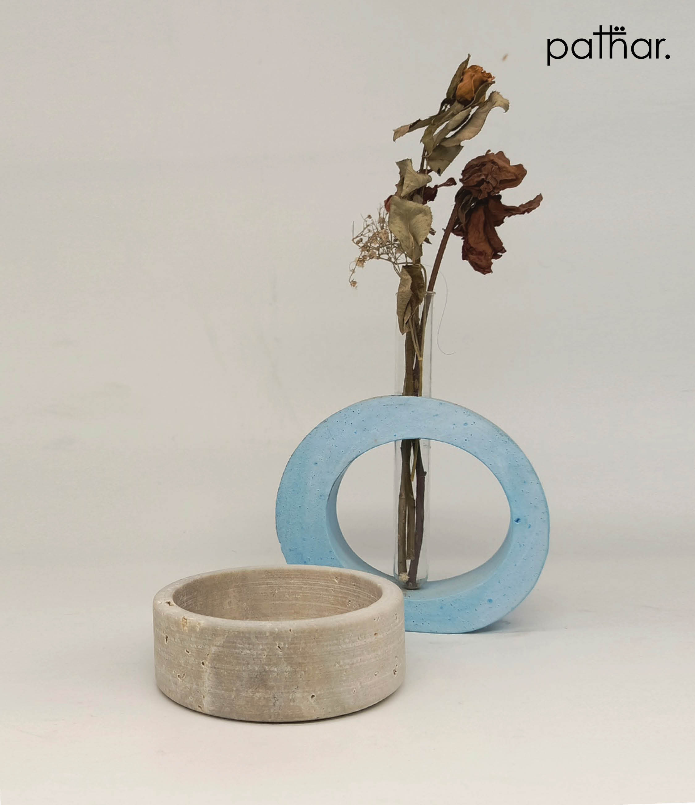 Pathar Ashtray - Travertine